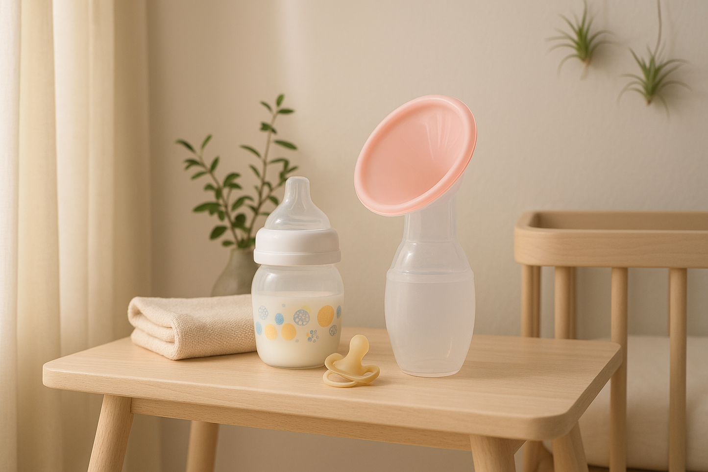 Silicone Milk Collector – 90ml BPA - Manual Breast Pump