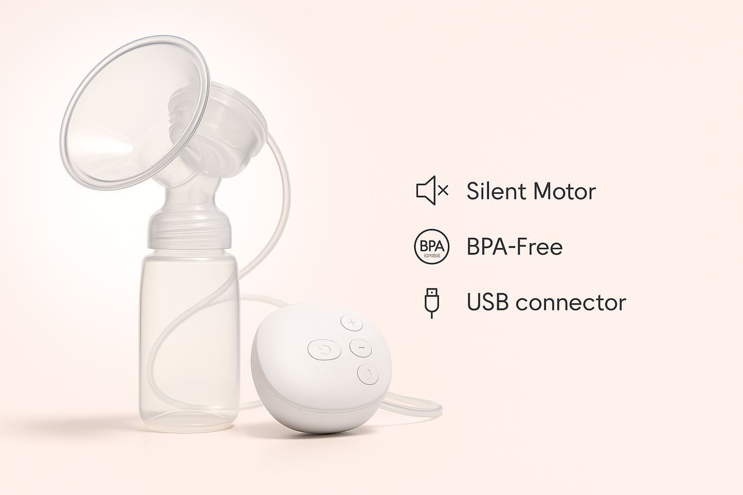 MY-371 Double Electric Breast Pump – USB Powered, BPA-Free, 150ml
